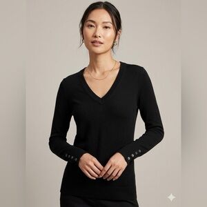 Banana Republic 100% Merino Wool V-Neck Sweater | Size Medium